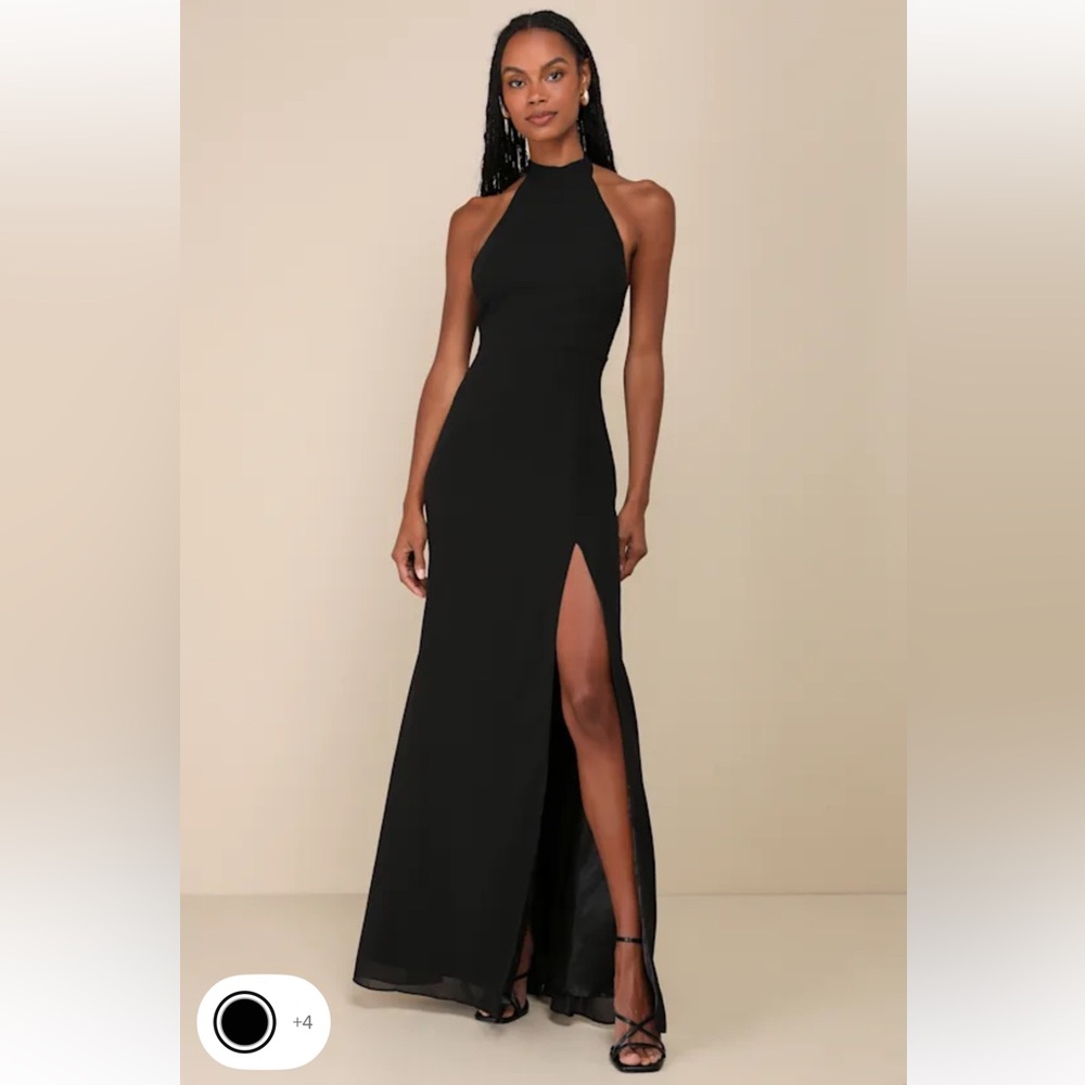 Lulu's Black Maxi Dress